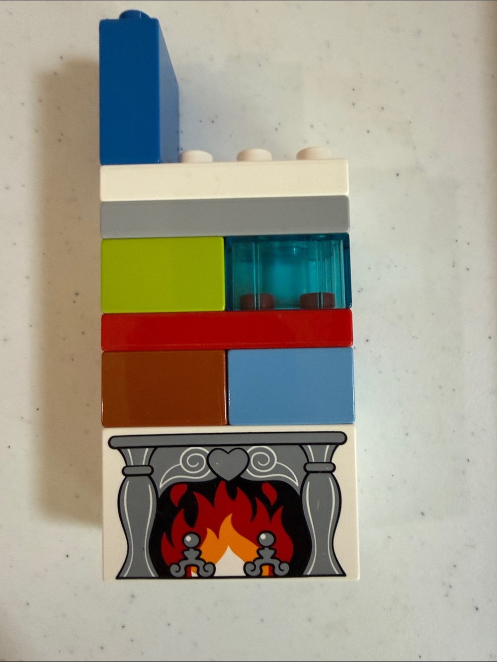 Lego Duplo Printed Brick 2x4 2" Cinderella's Castle Fireplace plus a few more